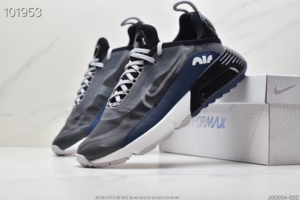 2020 Nike Air Max Vapormax 2090 Flyknit Grey Blue Black For Women